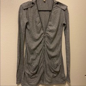 BURBERRY GREY LIGHT SWEATER